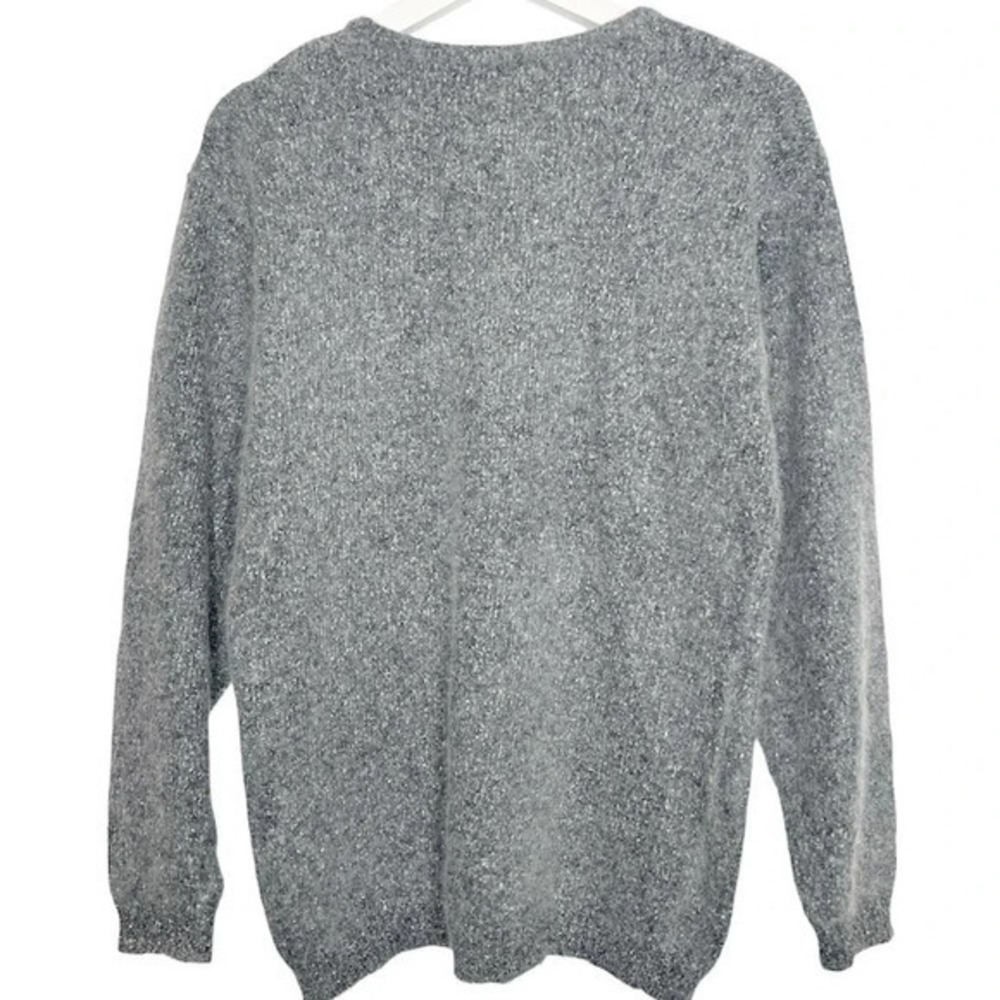 Vintage IB DIFFUSION Pearl‑Detail Silk‑Blend Sweater Size Medium - Picture 2 of 6